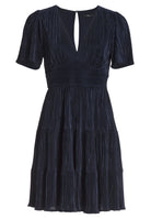 Cocktailkleid mit Stufenrock aus Plissee Jersey