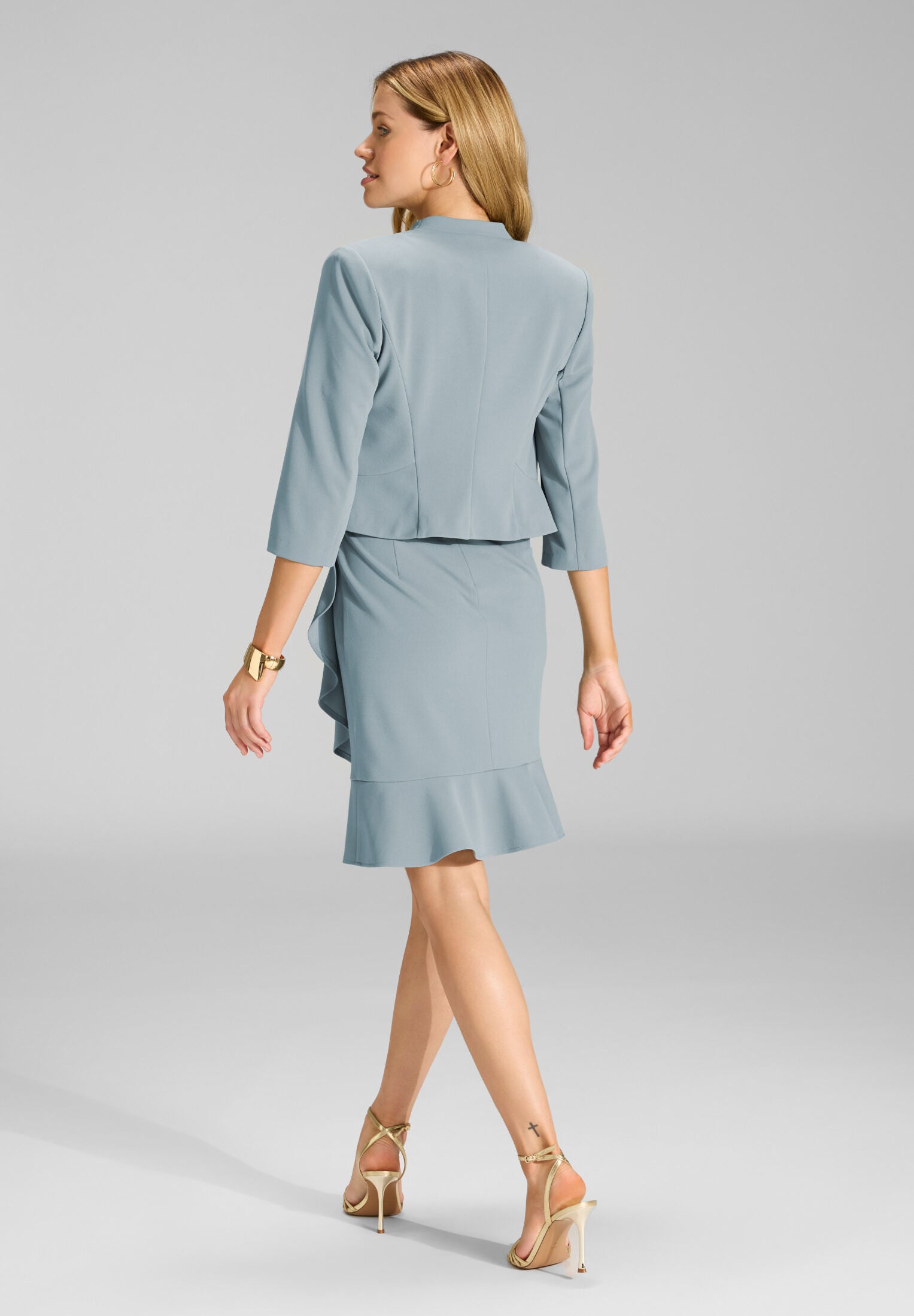 Taillierte Jacke aus Jersey Crêpe