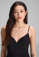 Figurbetontes Jerseykleid mit Beinschlitz