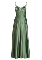 Satinkleid mit Corsagenoberteil