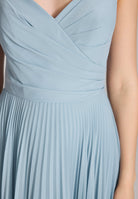 Chiffonkleid mit Plisseerock