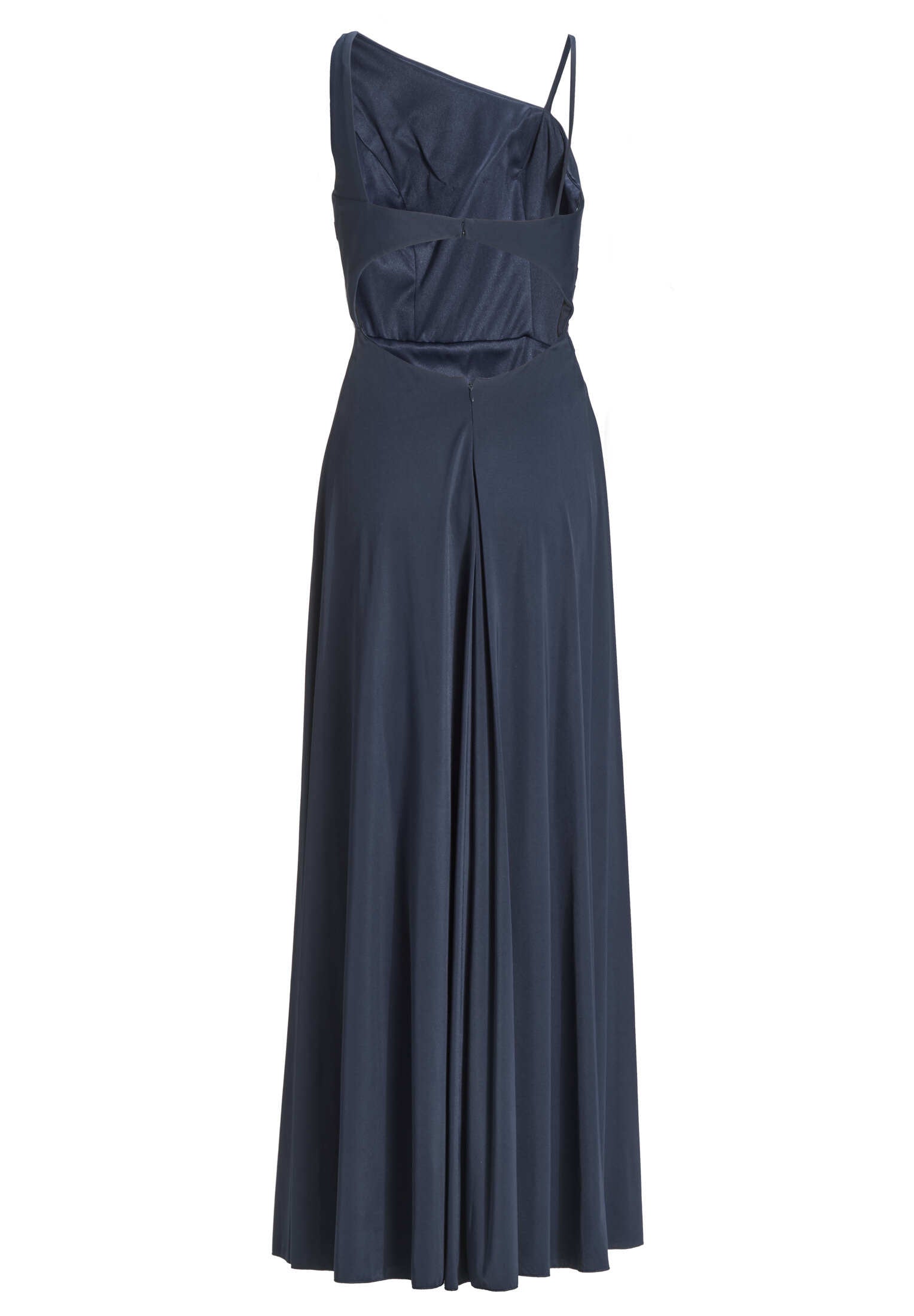 Fließendes Jerseykleid mit Rückenausschnitt