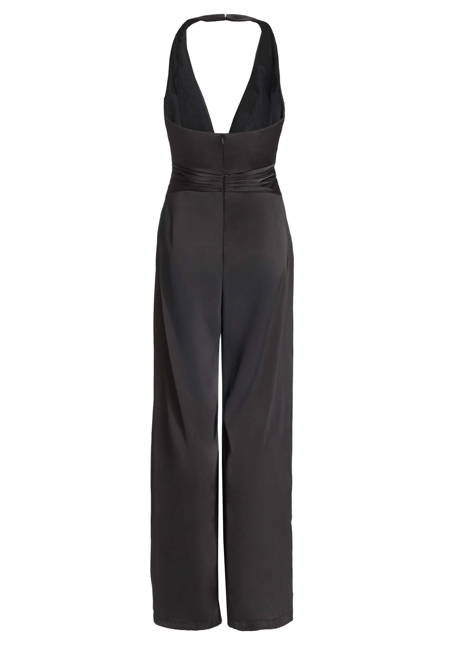 Neckholder Jumpsuit aus Satin