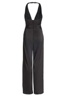 Neckholder Jumpsuit aus Satin