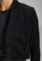 Bolero Jacke in Chenille Optik