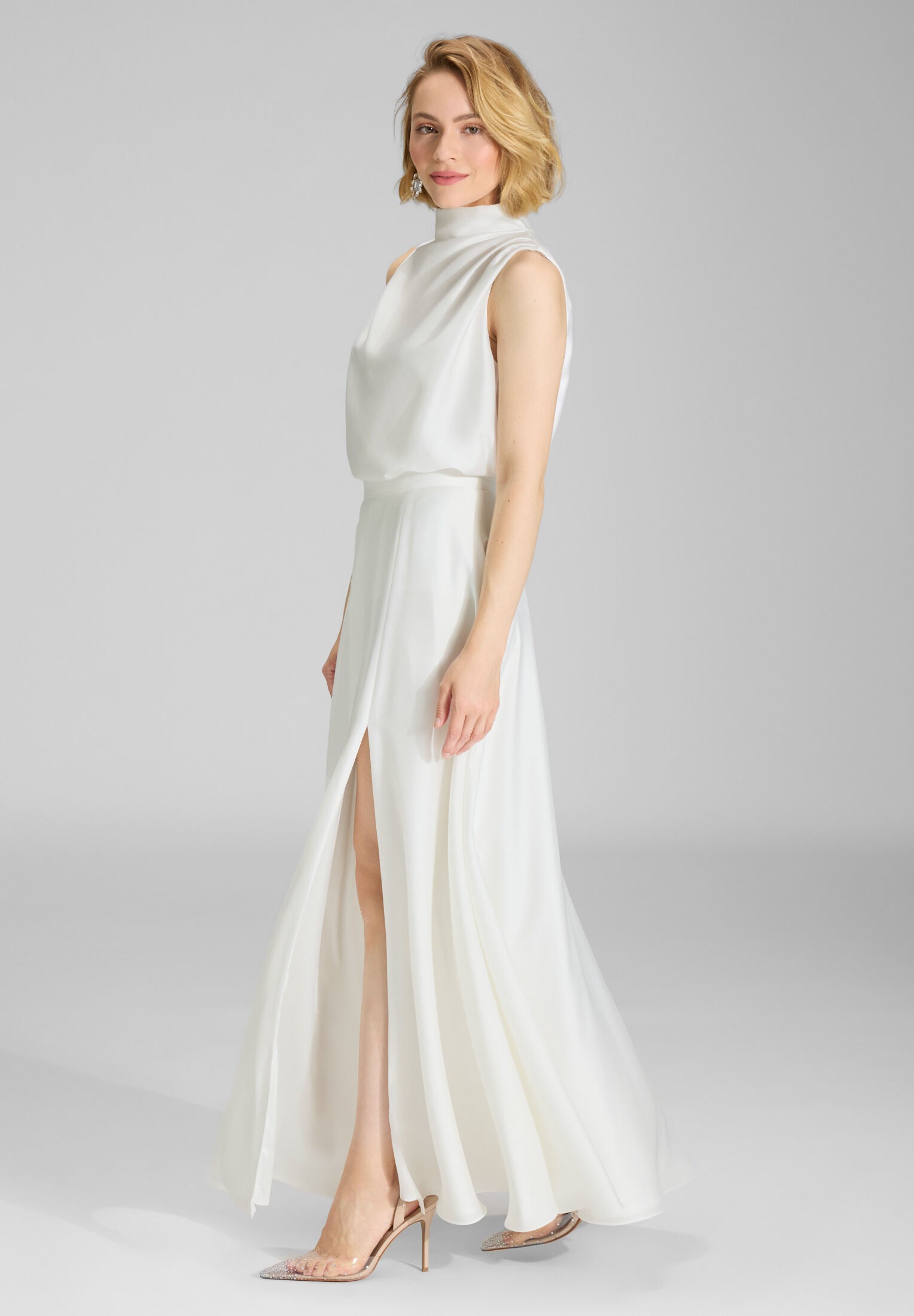 Rock aus nachhaltigem Satinchiffon