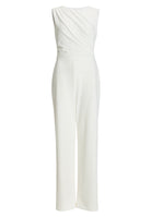 Jumpsuit aus Crepe Jersey mit Drapierung