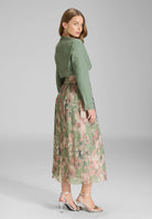 kurze Jeansjacke aus Stretch Denim