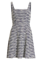 Kurzes Cocktailkleid mit Karree-Ausschnitt