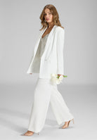 Hose aus Satin mit geradem Bein