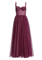 Tüllrobe mit Schimmereffekt