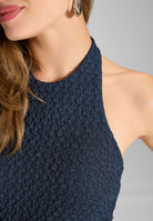 Figurbetontes Abendkleid aus Jersey Cloque