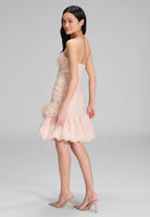 Cocktailkleid mit Blütenapplikation