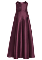 Abendkleid aus edlem Twill mit Korsage Oberteil