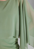 Jumpsuit mit Chiffon Cape