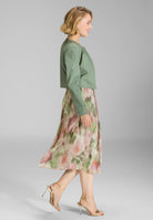 Kurze Jacke aus Stretch Denim mit aufgesetzten Taschen