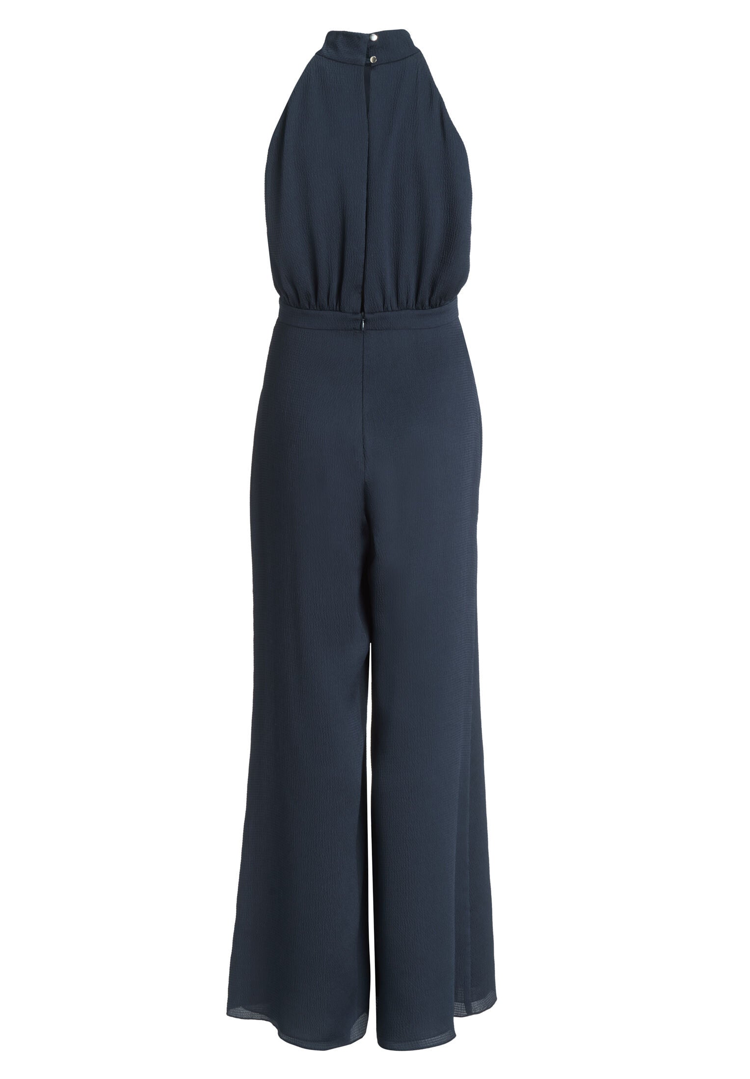 Jumpsuit mit Schluppe aus gehämmertem Satin