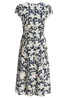 Midi Kleid aus bedrucktem Scuba